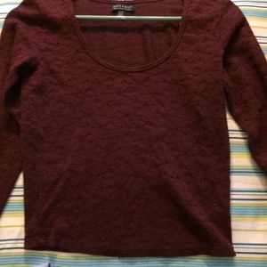 Maroon top